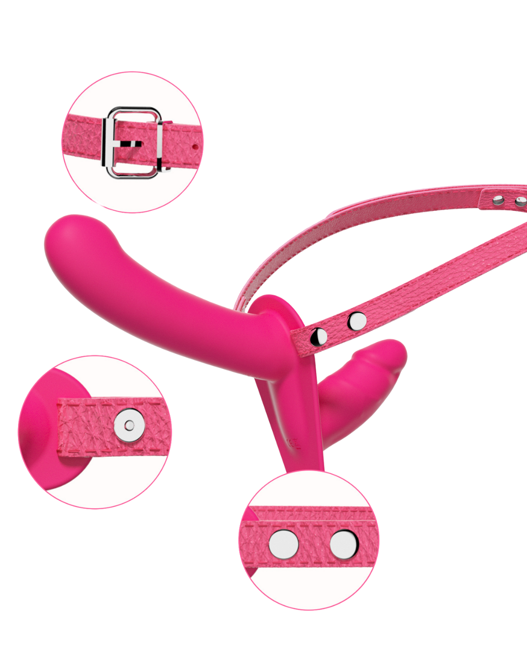 Cinta Com Protese Casal Dupla e Vibração Para Lesbicas Via Aplicativo - 图片 2