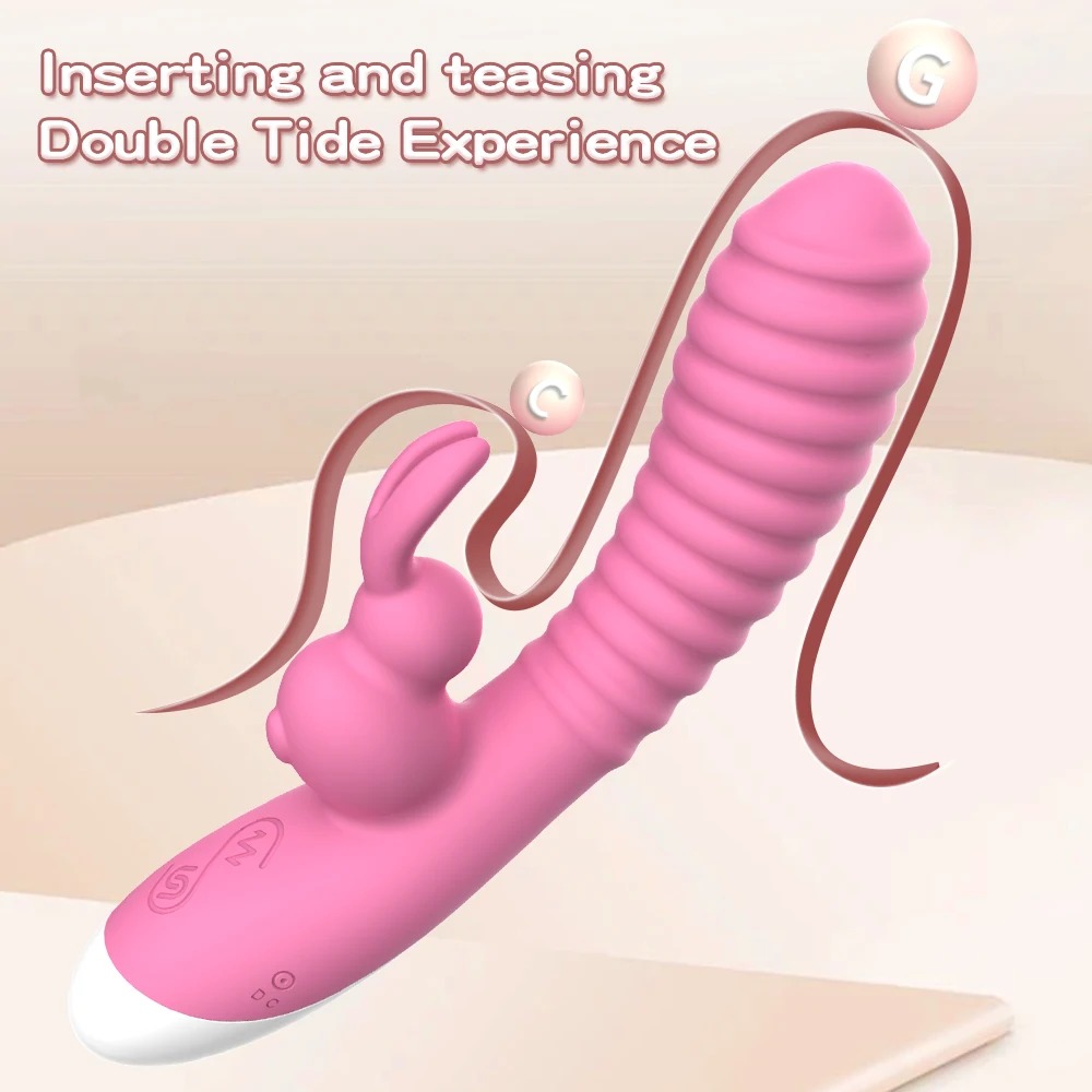 Vibrador Rabbit Texturizado com Estimulador