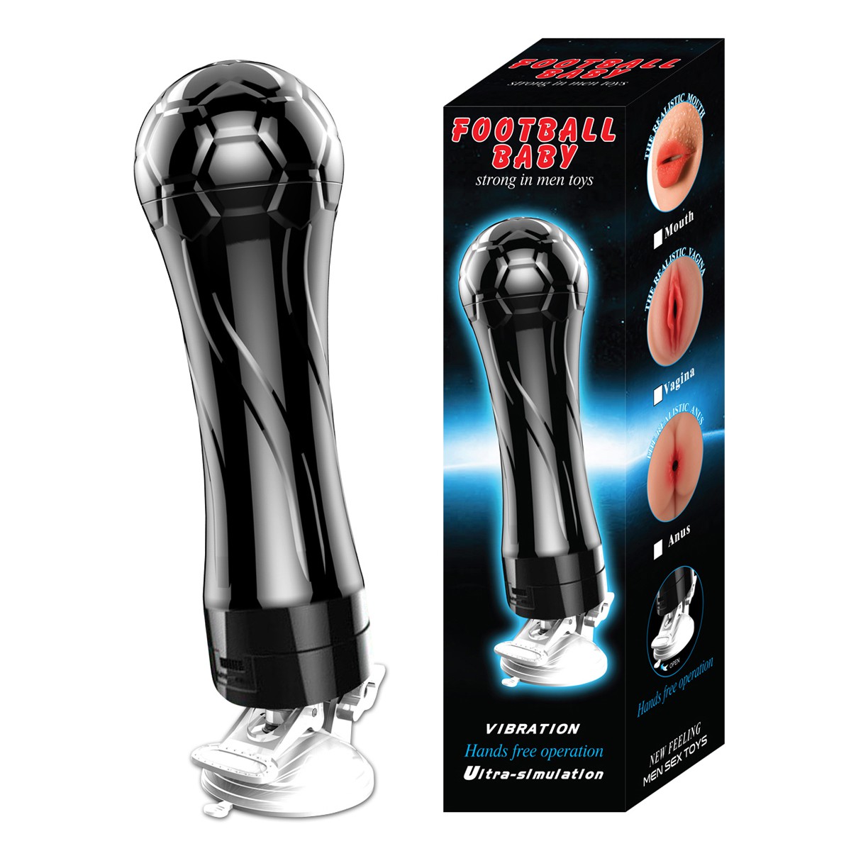 MASTURBADOR DE DISCRETO EM FORMATO DE TAÇA COM  ANUS VIBRAÇÃO E VENTOSA