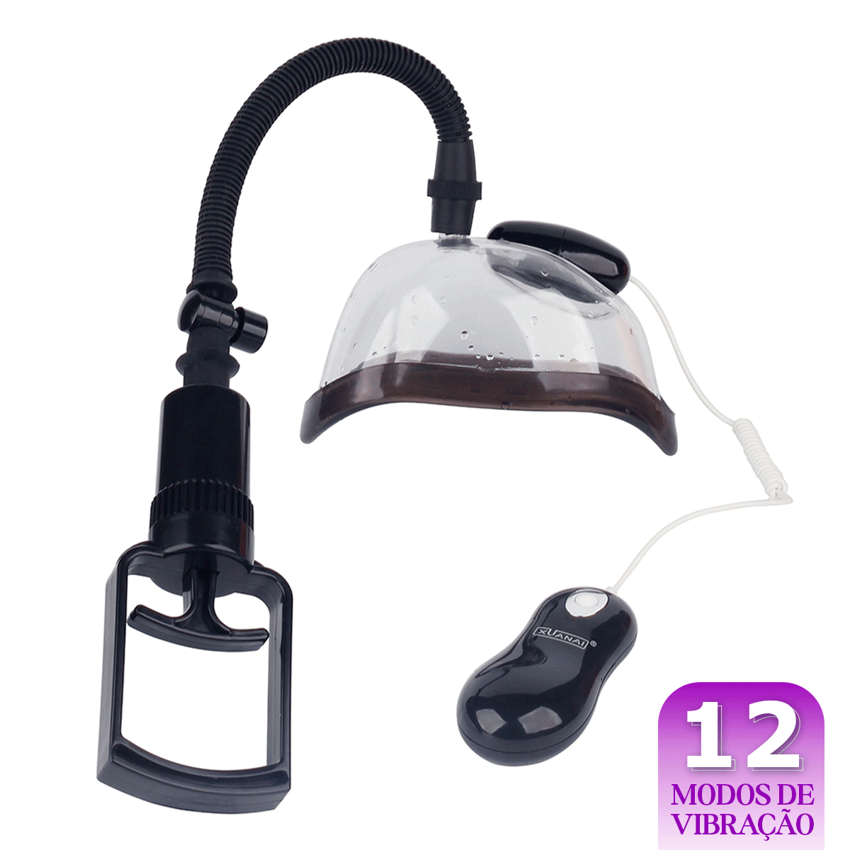 Bomba Estimuladora Feminina Manual com Bullet Vibratório - Xuanai