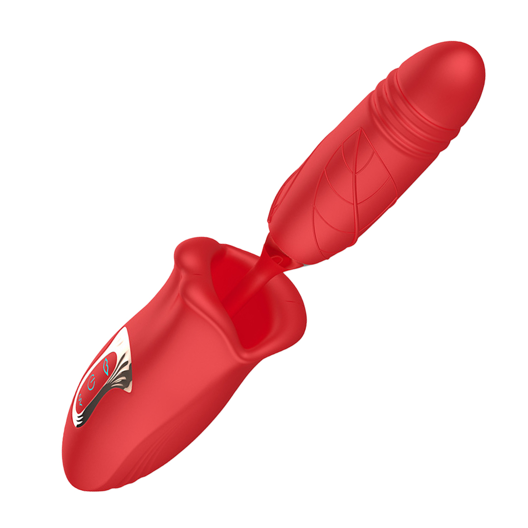 Vibrador Boca com Penetração Vai e Vem