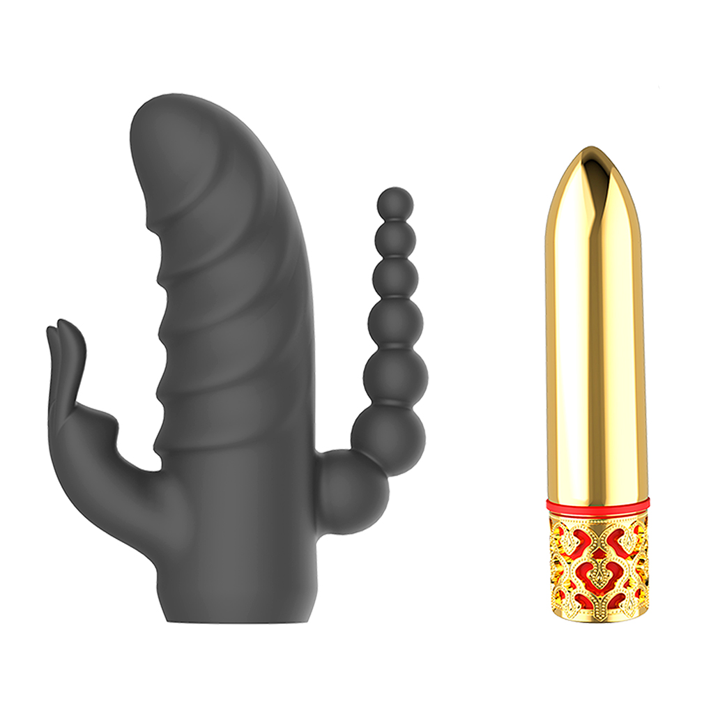 Vibrador Asta com Estimulador de Clitóris e Ânus