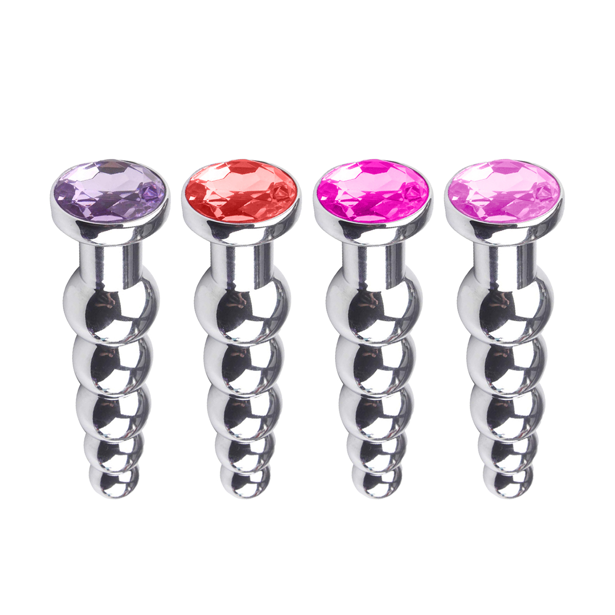 Plug Anal Metal Ondas em Espiral - Tamanho Único