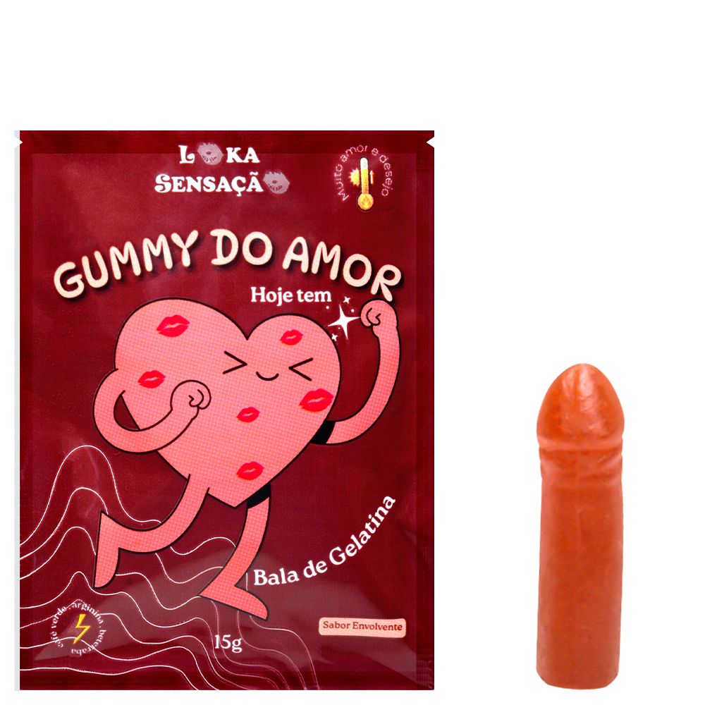 Gummy Do Amor Bala De Gelatina 15G Loka Sensação - 图片 3