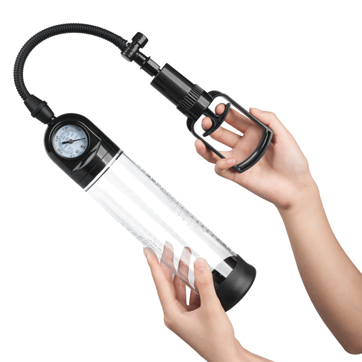 Bomba Peniana Manual com Medidor e Alça - 图片 3