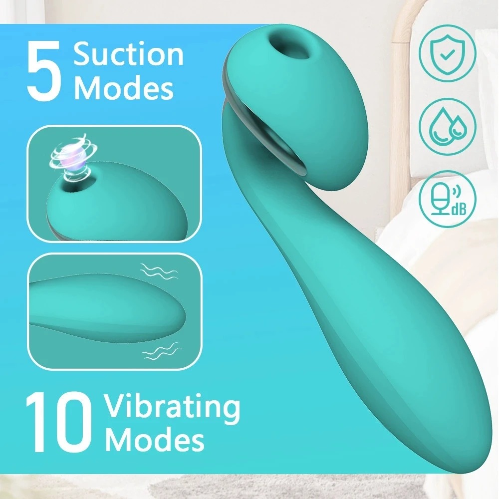 Vibrador com Cabeça Sugadora de Clitóris - 图片 4