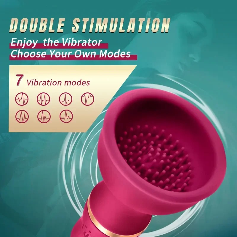 Estimulador Vibratório de Mamilos e Clitóris - 3 Cores - 图片 2
