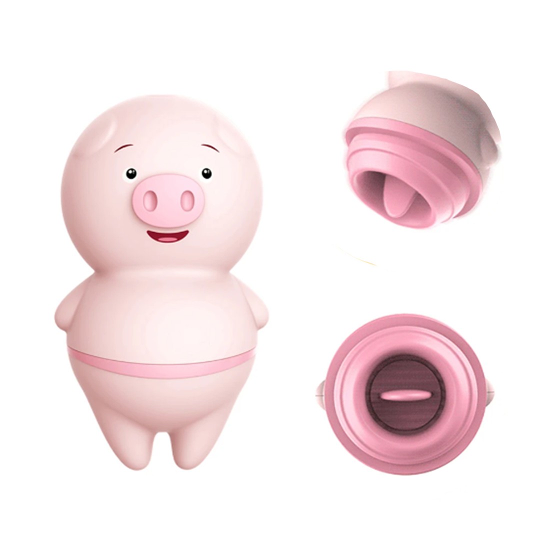Porquinho Vibrador e Estimulador de Clitóris - À Bateria