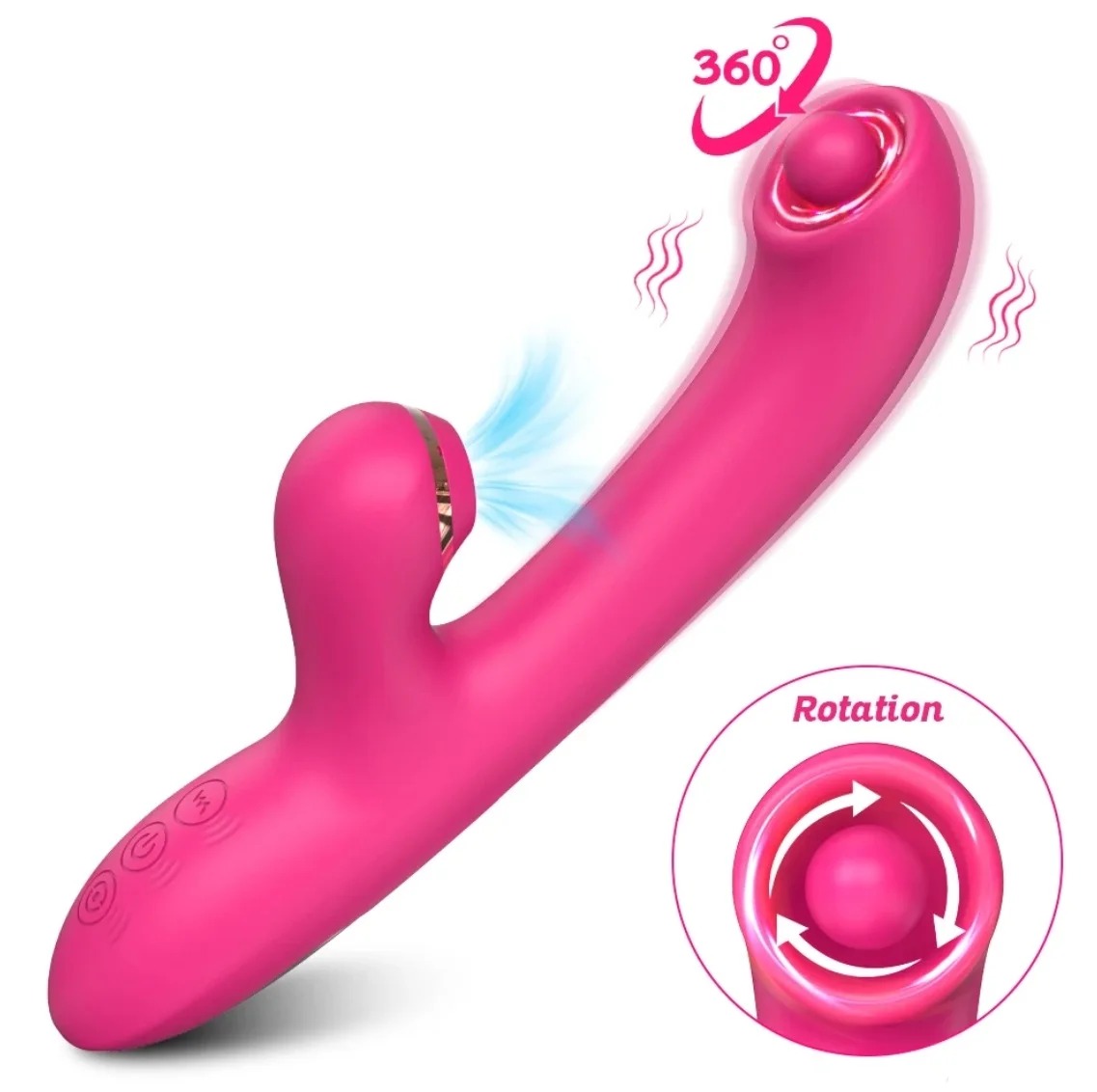 Vibrador com Bolinha para Ponto G e Estimulador de Clitóris - 图片 5
