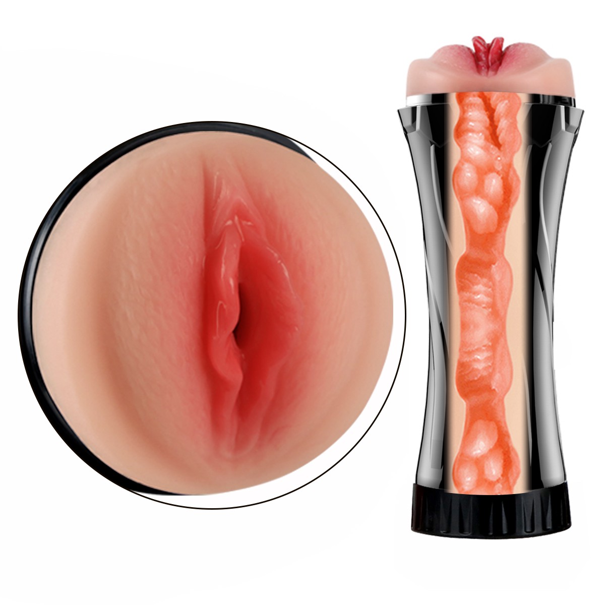 MASTURBADOR MASCULINO EM FORMATO DE TAÇA DE FUTBOL VAGINA REALISTICA TEXTURIZADA - 图片 3