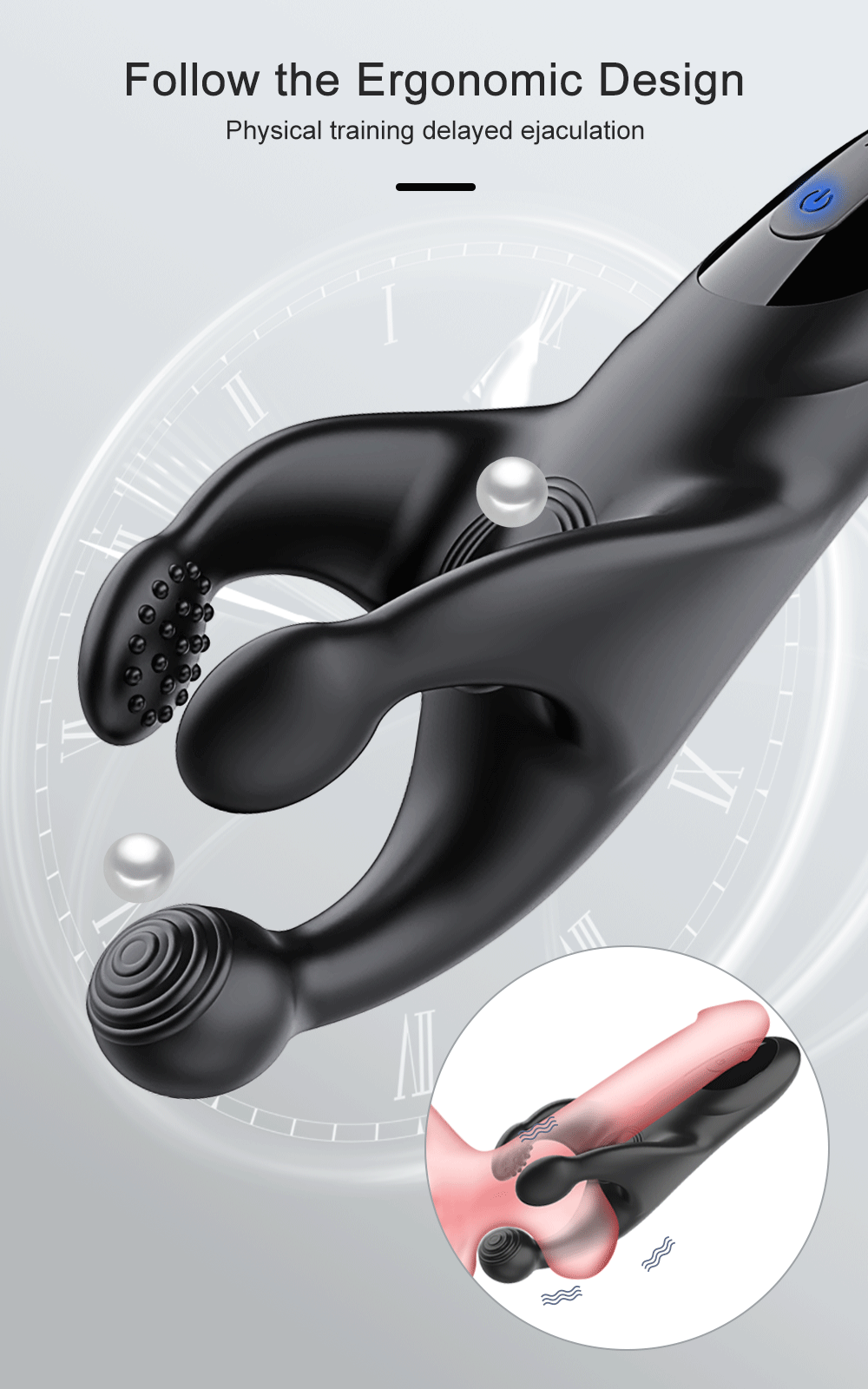 Masturbador Masculino Pulsador com Vibração e Estimulador de Ânus - 图片 5