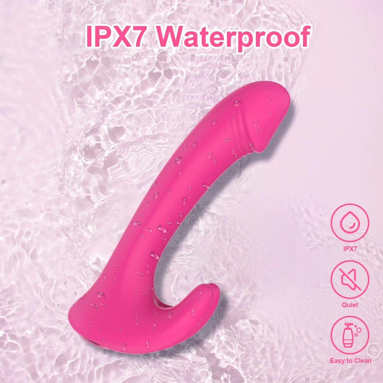 Vibrador Leôncio Penetrável com Estimulador de Clitóris