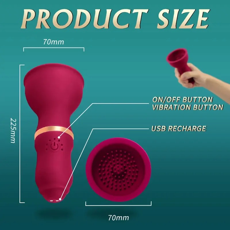 Estimulador Vibratório de Mamilos e Clitóris - 3 Cores - 图片 5
