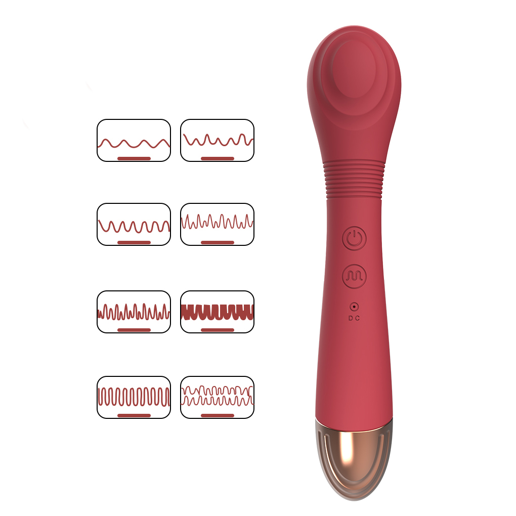 Vibrador Texturizado Ponto G com Língua Estimuladora de Clitóris - 2 Cores - 图片 5