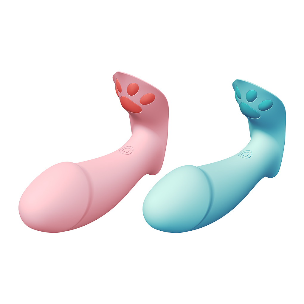 Vibrador Penetrável com Patinha Estimuladora - 2 Cores
