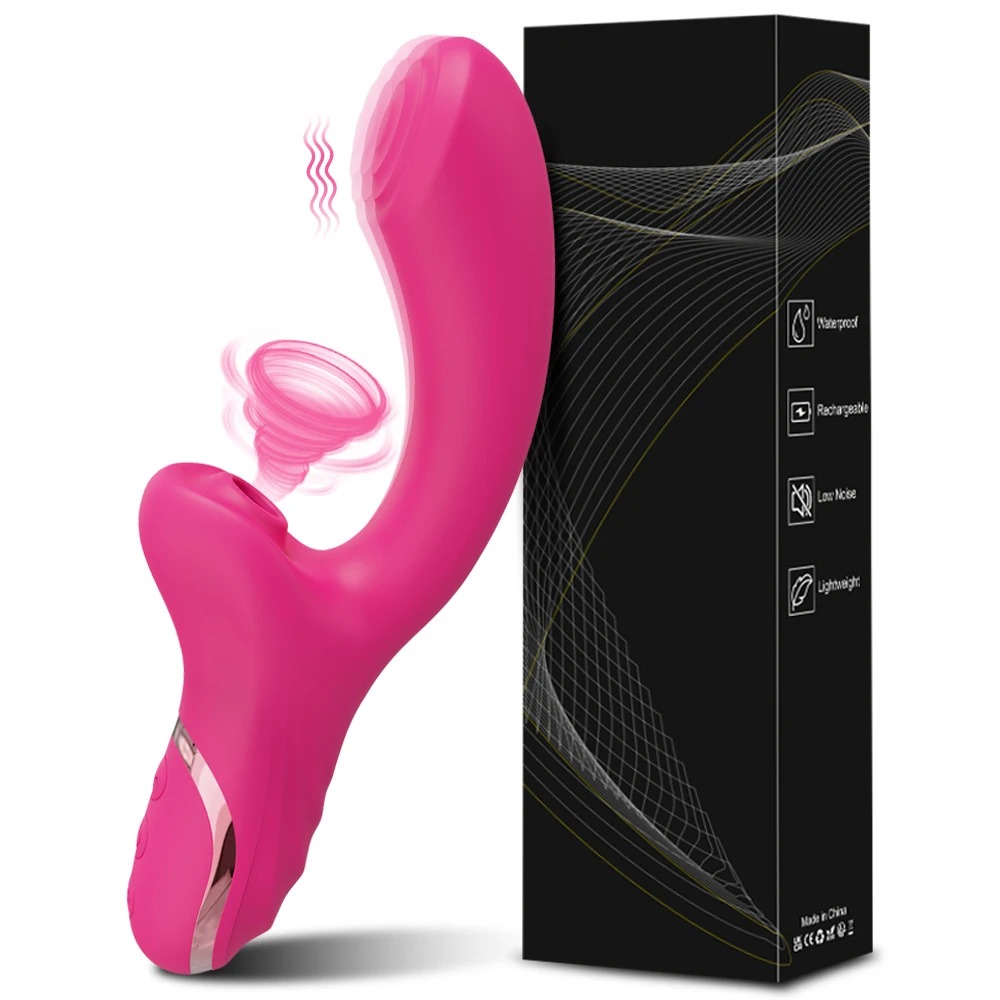 Vibrador Penetrável Estimulador de Ponto G com Sugador de Clitóris - 图片 6