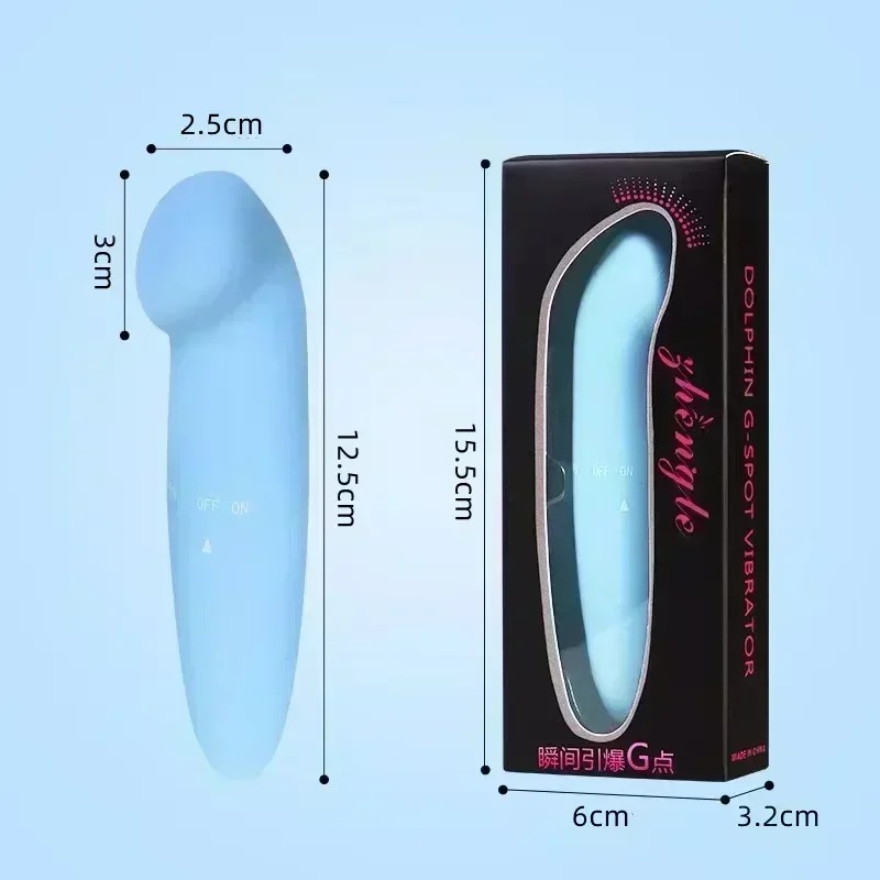 Vibrador Ponto G Aveludado com Ponta Achatada - 2 Cores