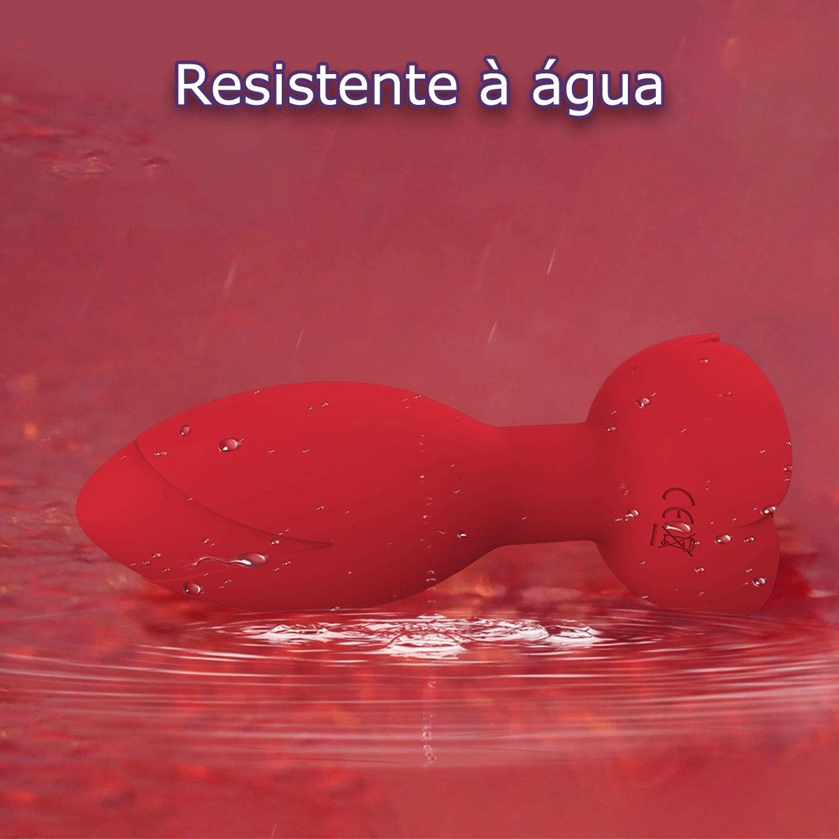 Plug Anal Rosa Giratória com Vibração com Controle Via Aplicativo - 图片 5