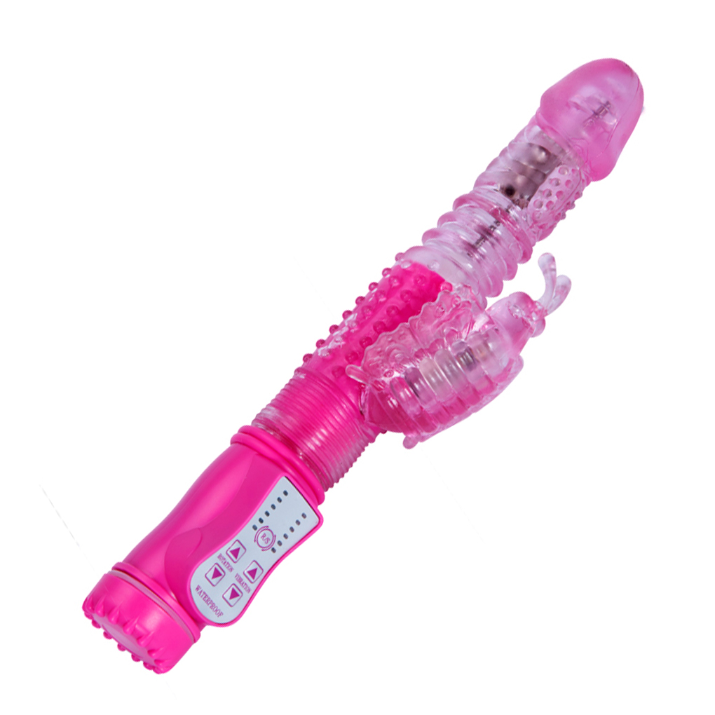 Vibrador Butterfly Rotativo Vai e Vem com Estimulador de Clitóris - 2 Cores - Recarregável - 图片 6