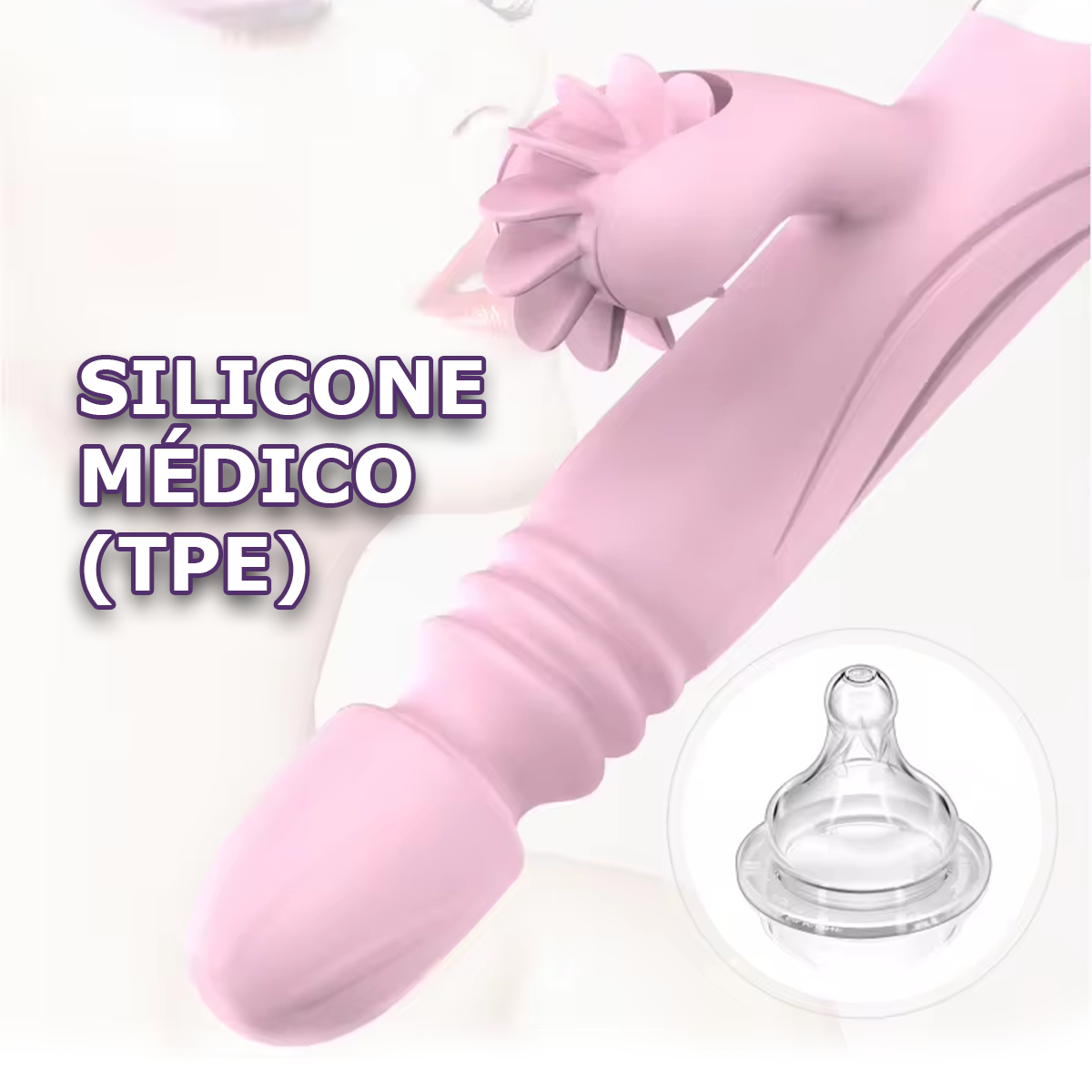 Vibrador com Vai e Vem e Rotação de Língua - Xuanai - 图片 6