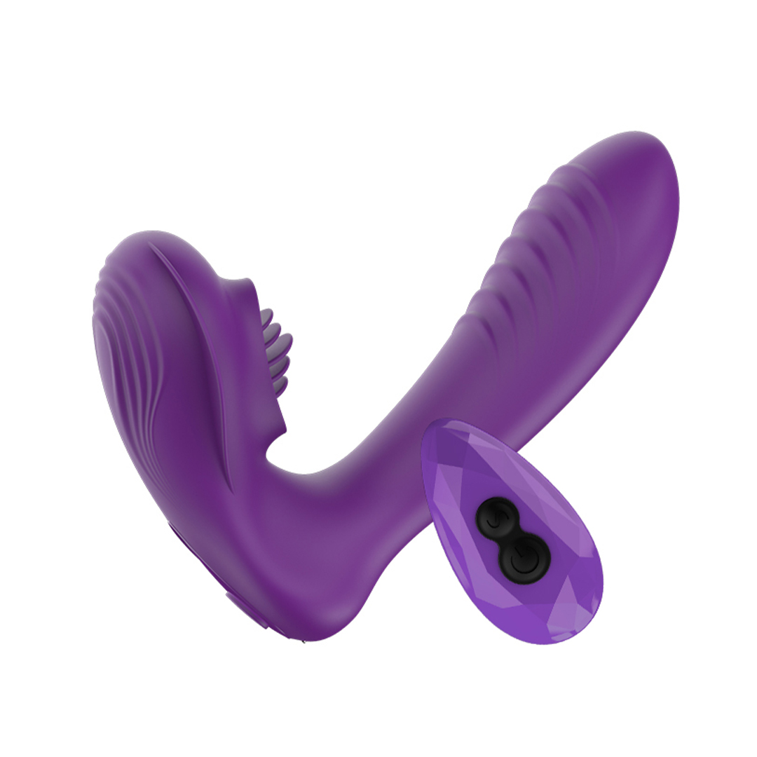 Vibrador Ponto G Texturizado com Controle
