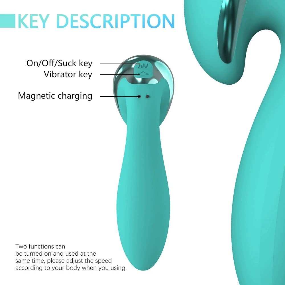 Vibrador com Cabeça Sugadora de Clitóris - 图片 3