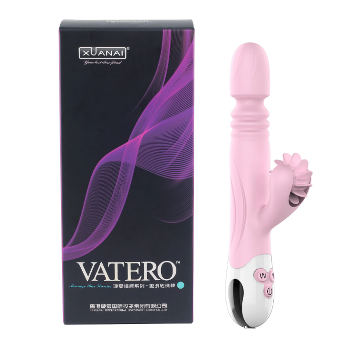 Vibrador com Vai e Vem e Rotação de Língua - Xuanai - 图片 9